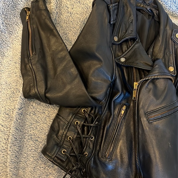 Leather motorcycle jacket vintage - Picture 2 of 11